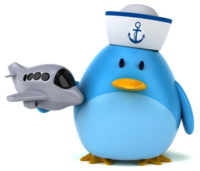 Blue bird - 3D Illustration