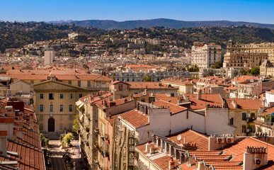 Panoramic view of Nice, France