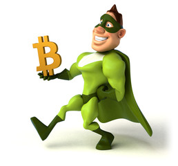 Fun superhero - 3D Illustration