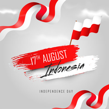 17th August, Indonesian Independence Day banner or poster design.