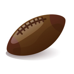 Rugby ball vector illustration