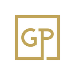 two letter logo line square GA TO GZ