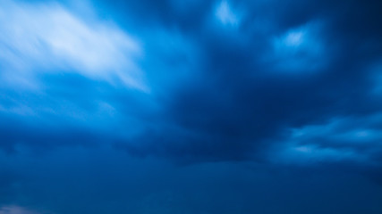 Fototapeta na wymiar Thunderclouds in the sky as a background