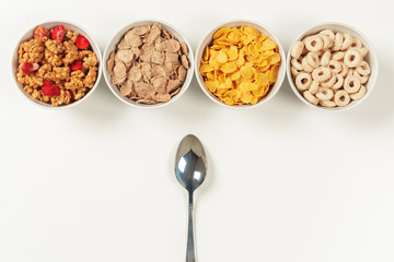 Healthy diet breakfast ingredients