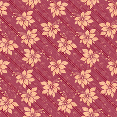 Seamless muted floral pattern