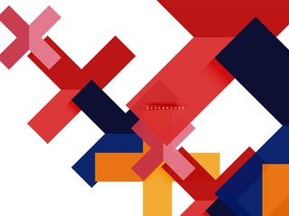 Multicolored abstract geometric shapes, geometry background for web banner