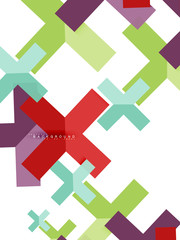 Multicolored abstract geometric shapes, geometry background for web banner