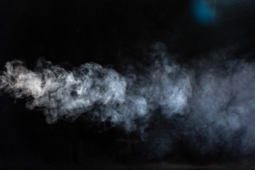 Smoke on black background