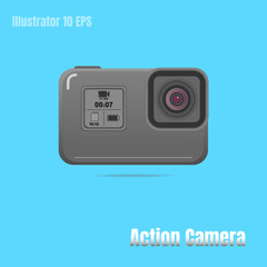 Action extreme camera vector symbol, EPS 10
