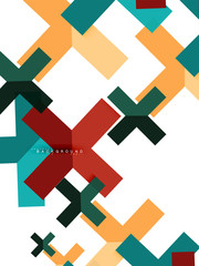 Obraz premium Multicolored abstract geometric shapes, geometry background for web banner