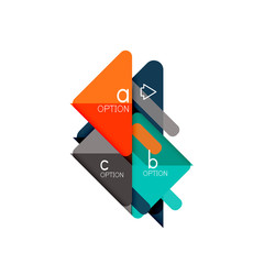 Triangle data visualization design, option infographic layout