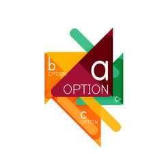 Triangle data visualization design, option infographic layout