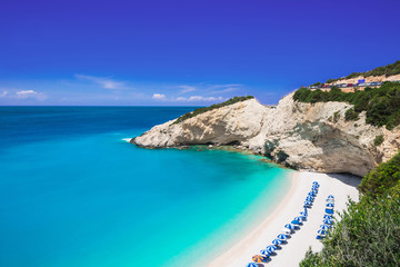 Beautiful Porto Katsiki beach, Lefkada island, Greece