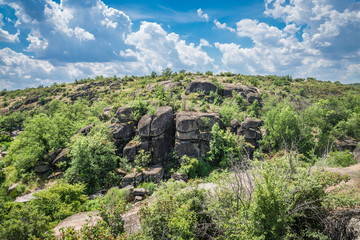 Arbuzinka Rocks in the Actovo canyon, Ukraine