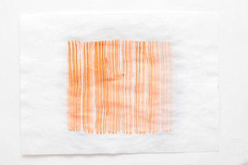 Abstract orange watercolor background .
