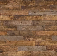 Fotobehang Hout textuur muur Rustieke naadloze houtstructuur. Vintage natuurlijk verweerde hardhouten planken naadloze houten vloer achtergrond, scherp en zeer gedetailleerd.