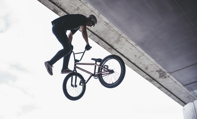 Young man in skatepark