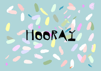 Confetti greeting card design