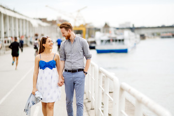 Couple enjoying time spent outdoors
