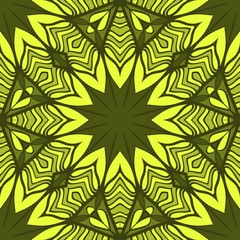 Seamless vector pattern. Geometric floral ornament. For Interior decoration, wallpaper, presentation, fashion design.