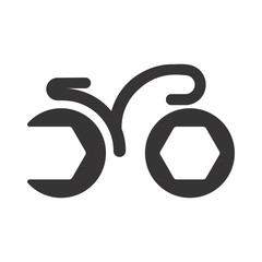 Fototapeta premium bike logo. bicycle icon. wheel symbol. vectro eps 08.