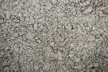Close-up of earth-moist concrete for construction