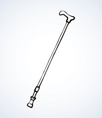 Crutch. Vector drawing