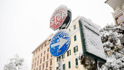 Roma sotto la neve