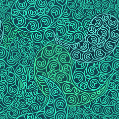 Vector green Seamless pattern eco design. You can use for a background for brochures medical clinics or health food.