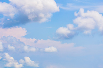  Romantic summer blue sky, free landscape.