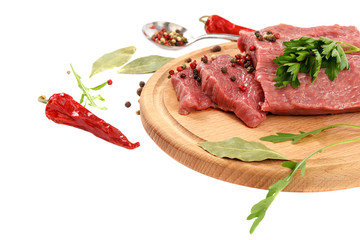 Meat fresh isolated on a white background