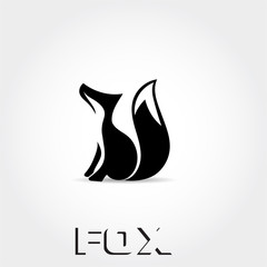 Stand fox look up logo