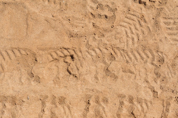 top view of Sand surface for background