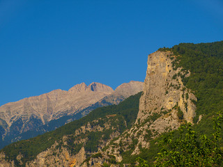 Mount Olympus in the background	