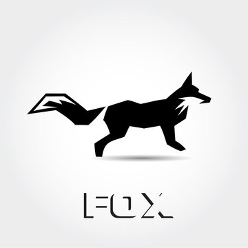 simple abstract Stand fox ready logo