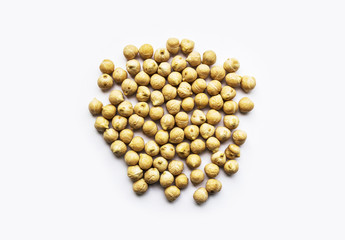 Chickpeas: Uncooked Beans Isolated.