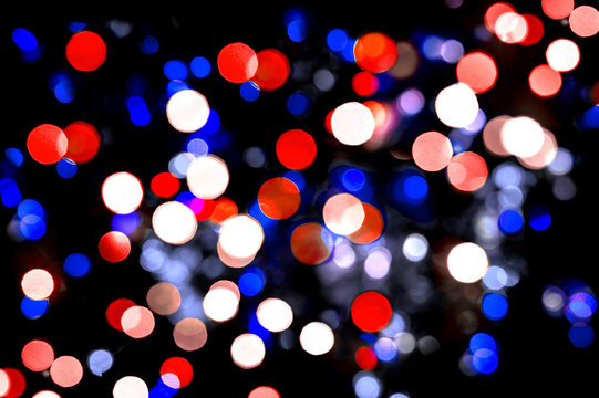 Defocused lights Independence Day background