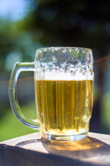Fresh beer mug