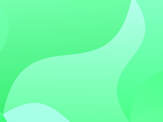 Green background with wavy, smooth lines, shapes. Simple pattern for web banners, posters, brochures. Different shades of green