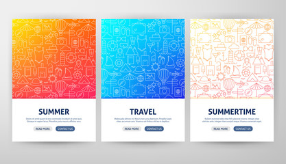 Summer Travel Flyer Concepts
