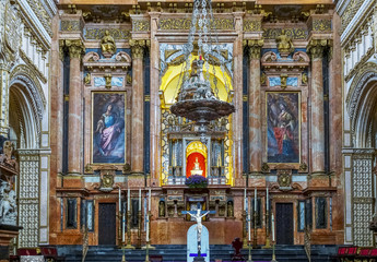 Interior of Great Mosque of Cordoba, Cordoba, Andalucia, Spain 