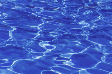 Ripple water reflection in swimming pool