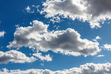 Blue sky background with clouds