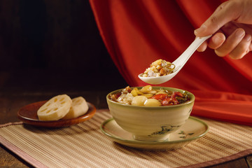 Chinese food sweet soup dessert.