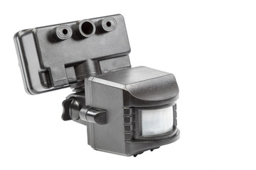 Motion sensor isolated on a white background.