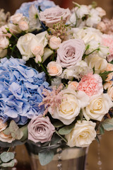 It is a lot of beautiful flowers and roses