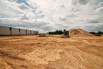 baustelle industriehalle