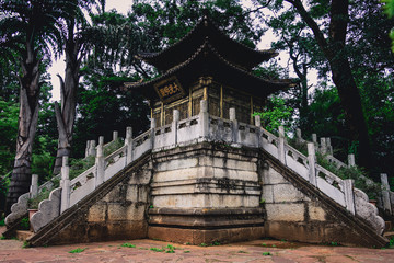 Buddhist temple in a park