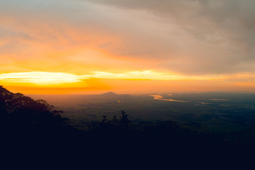 Fototapeta premium Sunrise viewed from a high mountain