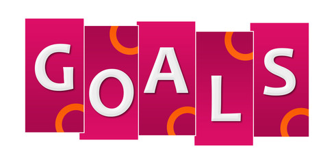 Goals Pink Orange Stripes Rings 